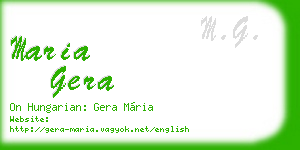 maria gera business card