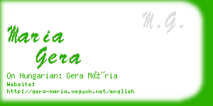 maria gera business card